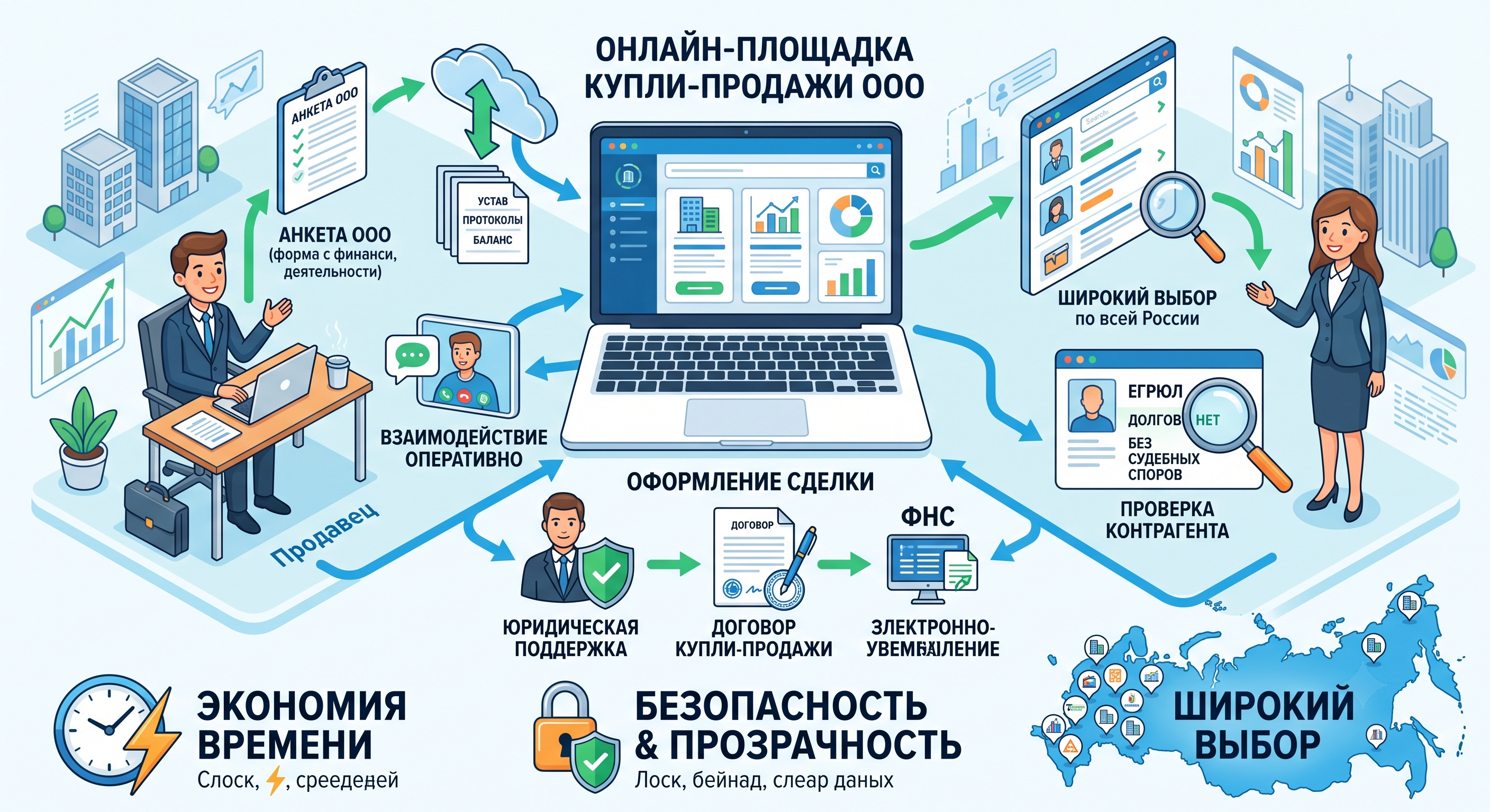 Купля-продажа ООО через сайт