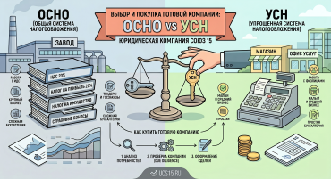 Как выбрать и купить готовую компанию по системе налогообложения (ОСНО, УСН)